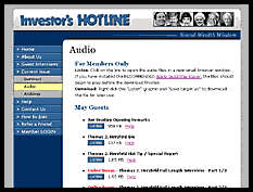 Investor's HOTLINE